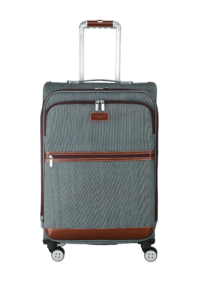 Ted Baker Medium Soft Case Spinner Suitcase In Grey