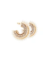 Mignonne Gavigan Mini Fiona Pearly Hoop Earrings In Pearl