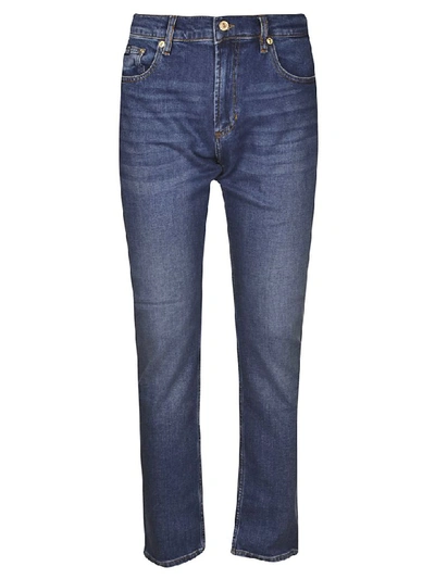 Versace Jeans Couture Cropped Jeans In Indigo