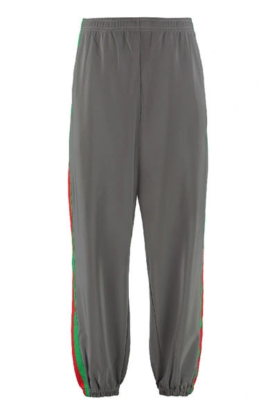 Gucci Reflective Jersey Track-pants In Silver