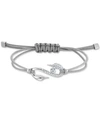 SWAROVSKI PAVE S-HOOK CORD SLIDER BRACELET