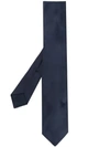 Kiton Silk Neck Tie In Blue
