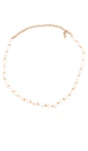 AMBER SCEATS AMBER SCEATS ALISON NECKLACE IN METALLIC GOLD.,AMBE-WL160