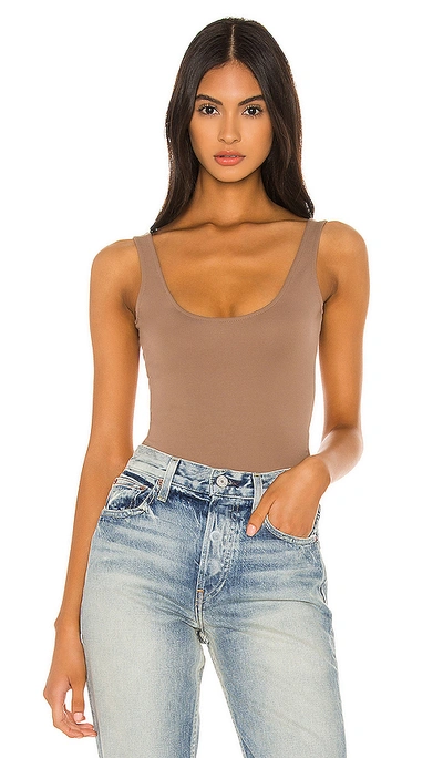 Lovers & Friends Porter Bodysuit In Taupe