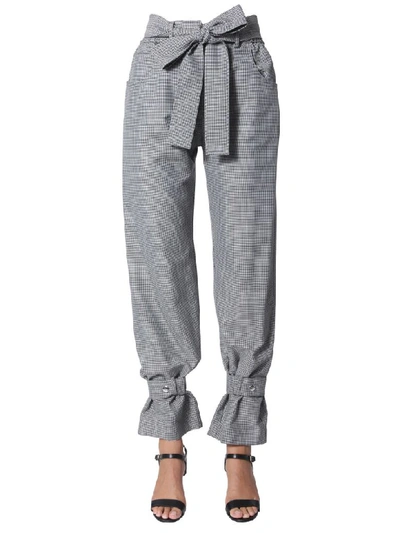Msgm Pants With Belt In Grey