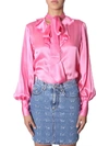 MSGM SHIRT WITH RUCHES,11050962