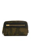 TOM FORD camouflage print zipped wash bag