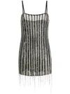 AMEN AMEN FRINGED MINI DRESS - 黑色