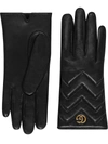 Gucci Gg Marmont Gloves In Black