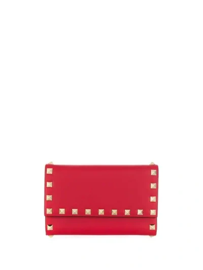 Valentino Garavani Garavani Rockstud Wallet In Red