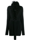 D-EXTERIOR KNITTED BELTED CARDIGAN
