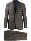 ETRO PLAID SINGLE-BREASTED SUIT