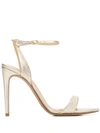 ALEXANDRE BIRMAN HEELED LEA SANDALS