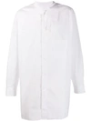 YOHJI YAMAMOTO YOHJI YAMAMOTO OVERSIZED ASYMMETRIC SHIRT - 白色