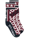 DOLCE & GABBANA INTARSIA LOGO SOCKS