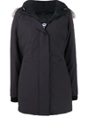 Canada Goose Detachable Fur Trimmed Coat - Schwarz In Black