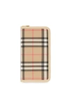 BURBERRY VINTAGE CHECK E-CANVAS AND LEATHER WALLET
