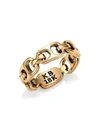 King Baby Studio Pop Top 18k Yellow Gold Infinity Band