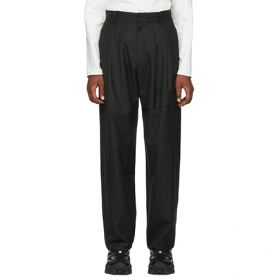 D.gnak By Kang.d Pleated Cargo Trousers In Black