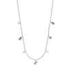 WANDERLUST + CO Aurora Silver Gem Necklace