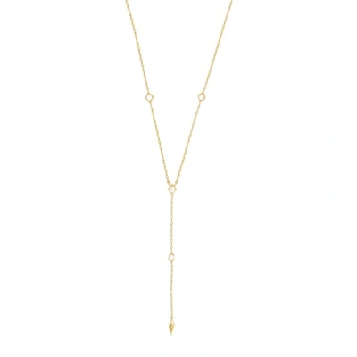 Wanderlust + Co Zyia Gold Lariat Necklace