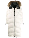 As65 Long Padded Coat - White