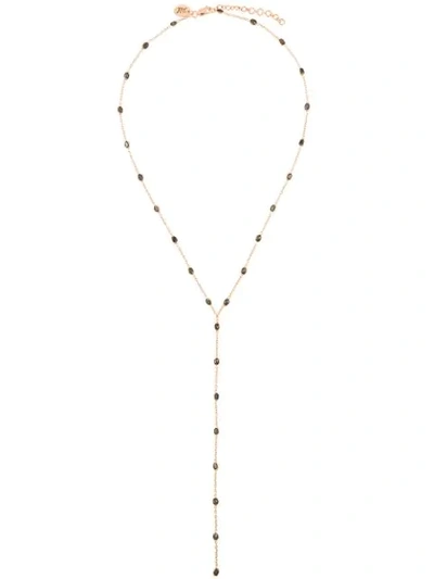 Maha Lozi Speckled Drop Necklace - 金色 In Gold