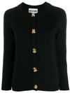 Moschino Classic Knitted Cardigan In Black