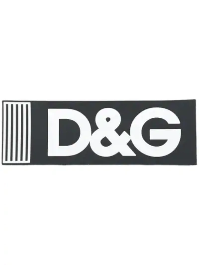 Dolce & Gabbana Logo Patch In Black