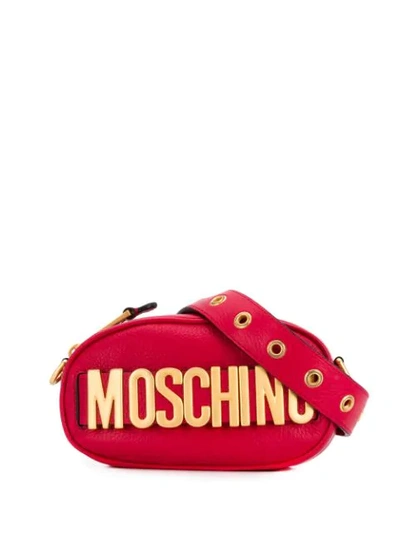 Moschino Logo超大款腰包 - 红色 In Red