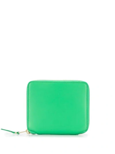 Comme Des Garçons Compact Wallet In Green