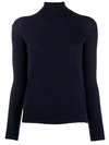 ARAGONA ARAGONA TURTLE NECK JUMPER - 蓝色