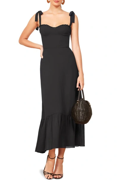reformation nikita dress black NWT Reformation Nikita Floral Cottage Garden Dress (Size 0)