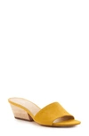 Botkier Women's Carlie Suede Mid Heel Slide Sandals In Sunshine Suede