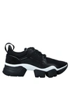 Givenchy Low Jaw Leather-trimmed Sneakers In Black