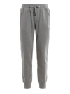 DOLCE & GABBANA EMBROIDERY GREY JOGGERS