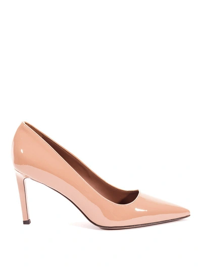 L'autre Chose Nude Patent Leather Pumps In Nude And Neutrals