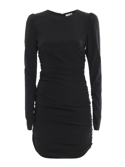 P.a.r.o.s.h Senverd Silk Mini Dress In Black
