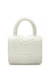 Gelareh Mizrahi Itsy Bitsy Micro Mini Python Top Handle In White