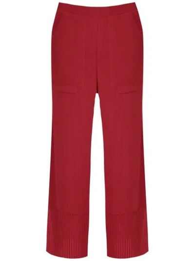 Alcaçuz Nancy Cropped Trousers In Red