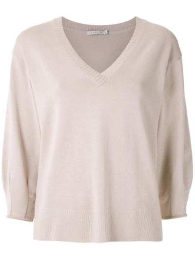 Alcaçuz Nara Knit Blouse In Neutrals