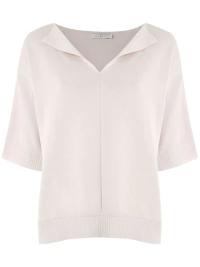 Alcaçuz Nelita Knit Blouse In Neutrals