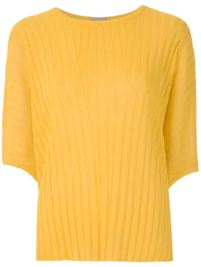 Alcaçuz Naila Knit Blouse In Yellow