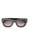 ALAÏA BLACK SQUARE STUD SUNGLASSES,AA13148A