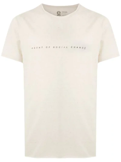 Osklen Agent Print Hemp T-shirt In White