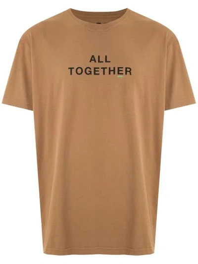 Osklen All Together Print T-shirt In Brown