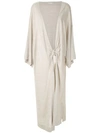 Osklen Rustic Raw Maxi Cardigan In Neutrals