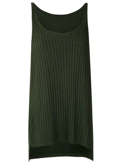 Osklen Ribbed Knit Tank In Green