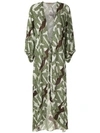 ADRIANA DEGREAS printed maxi cover-up