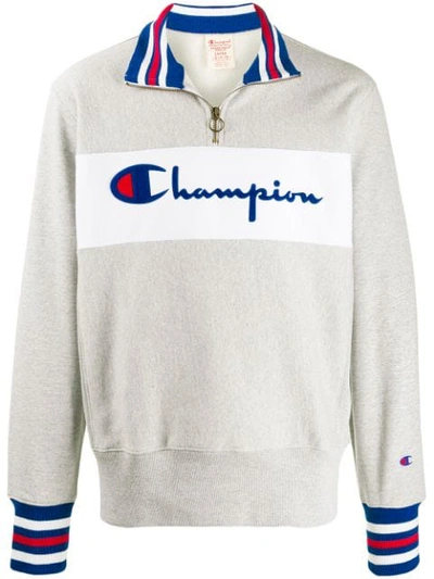 Champion Half-zip Jumper In Grey